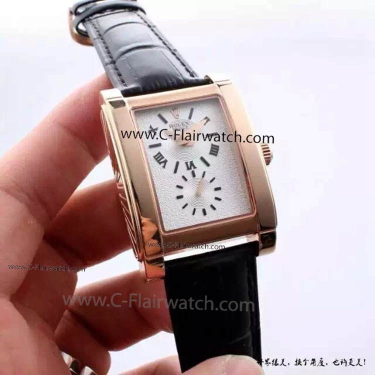 Replica Rolex Cellini Prince Rose Gold White Watch